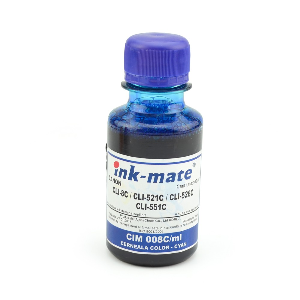 Cerneala refil Cyan (albastra) pentru imprimante Canon 100 ml - imagine 4